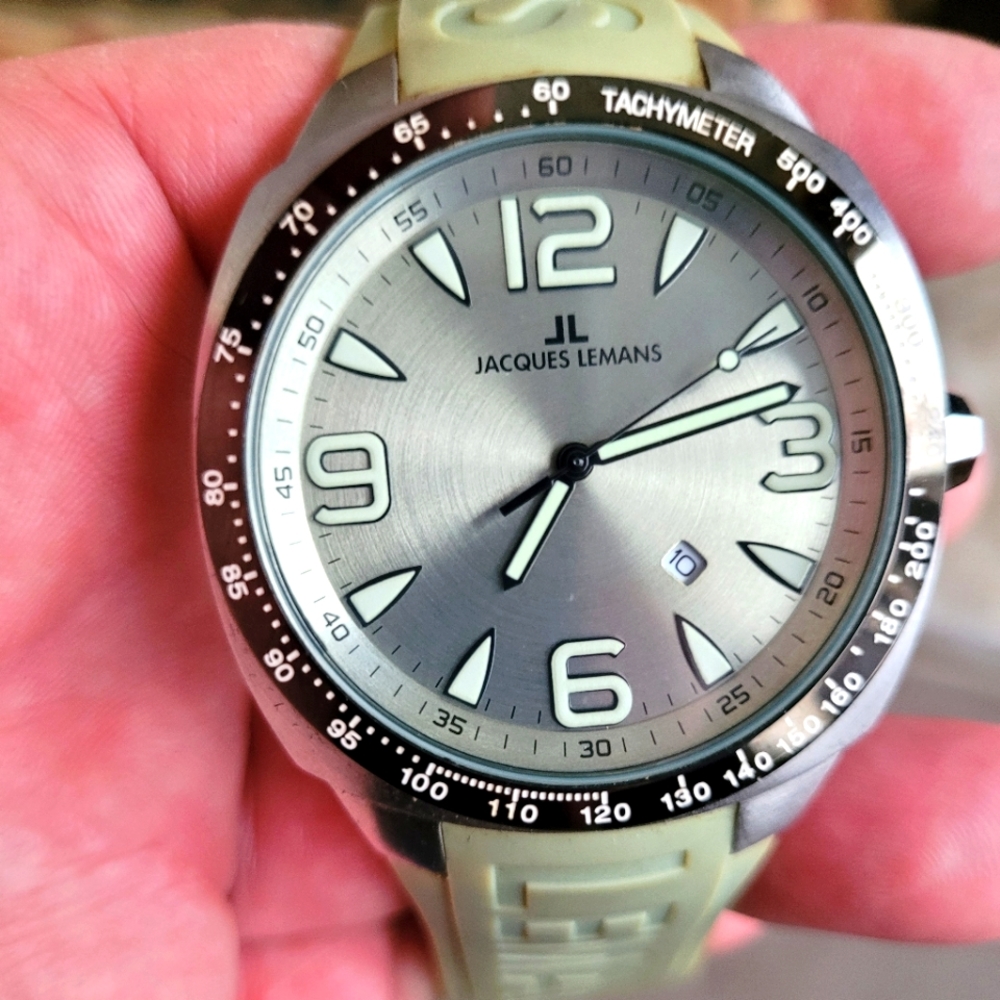 Jacque Lemans sport watch.